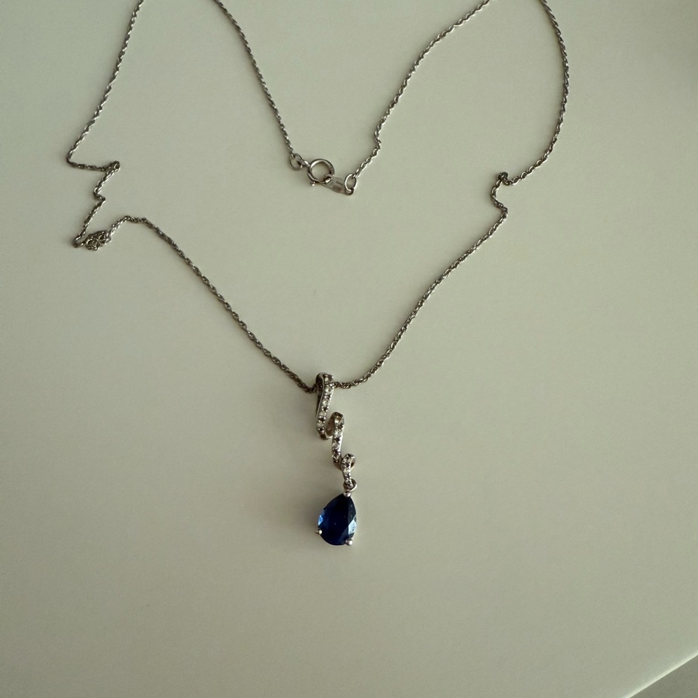 Zales Blue and Silver Classic Earrings - Picture 3 of 3